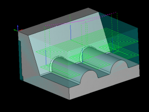 z level rough tool path screen shot